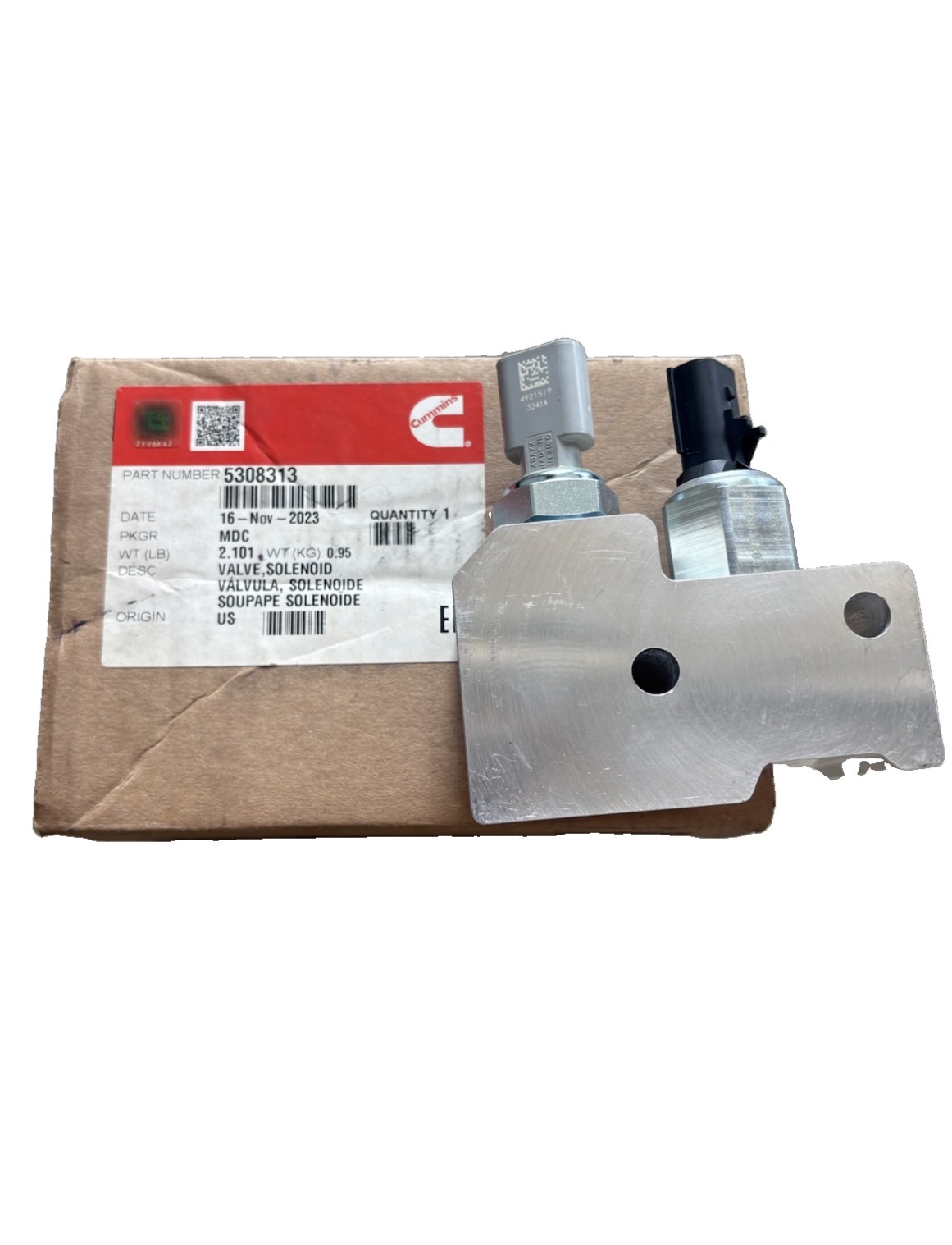 OEM INTERNATIONAL DOSER FLUID SHUTOFF SOLENOID VALVE CUMMINS 5308313