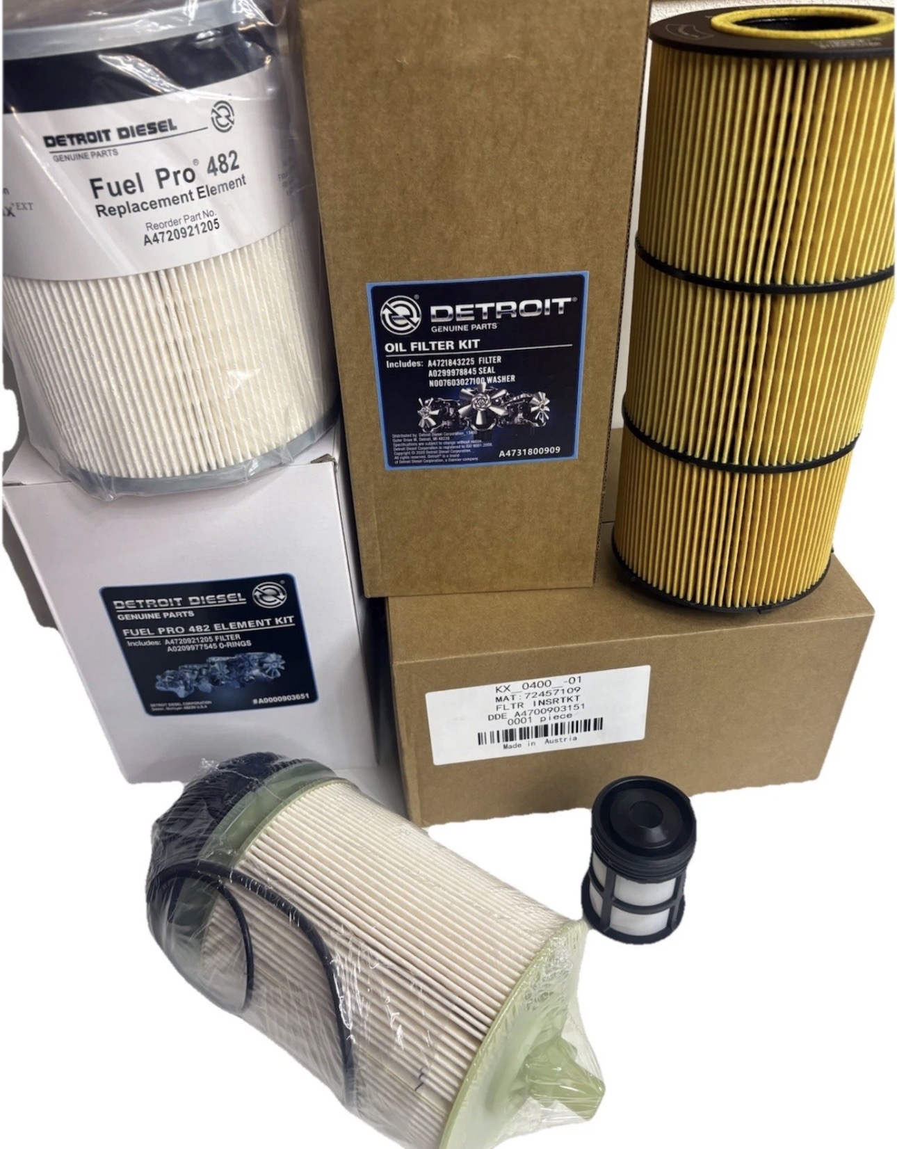 Detroit Diesel DD15 / DD13 Oil, Fuel, And Fuel Water Separator Kit