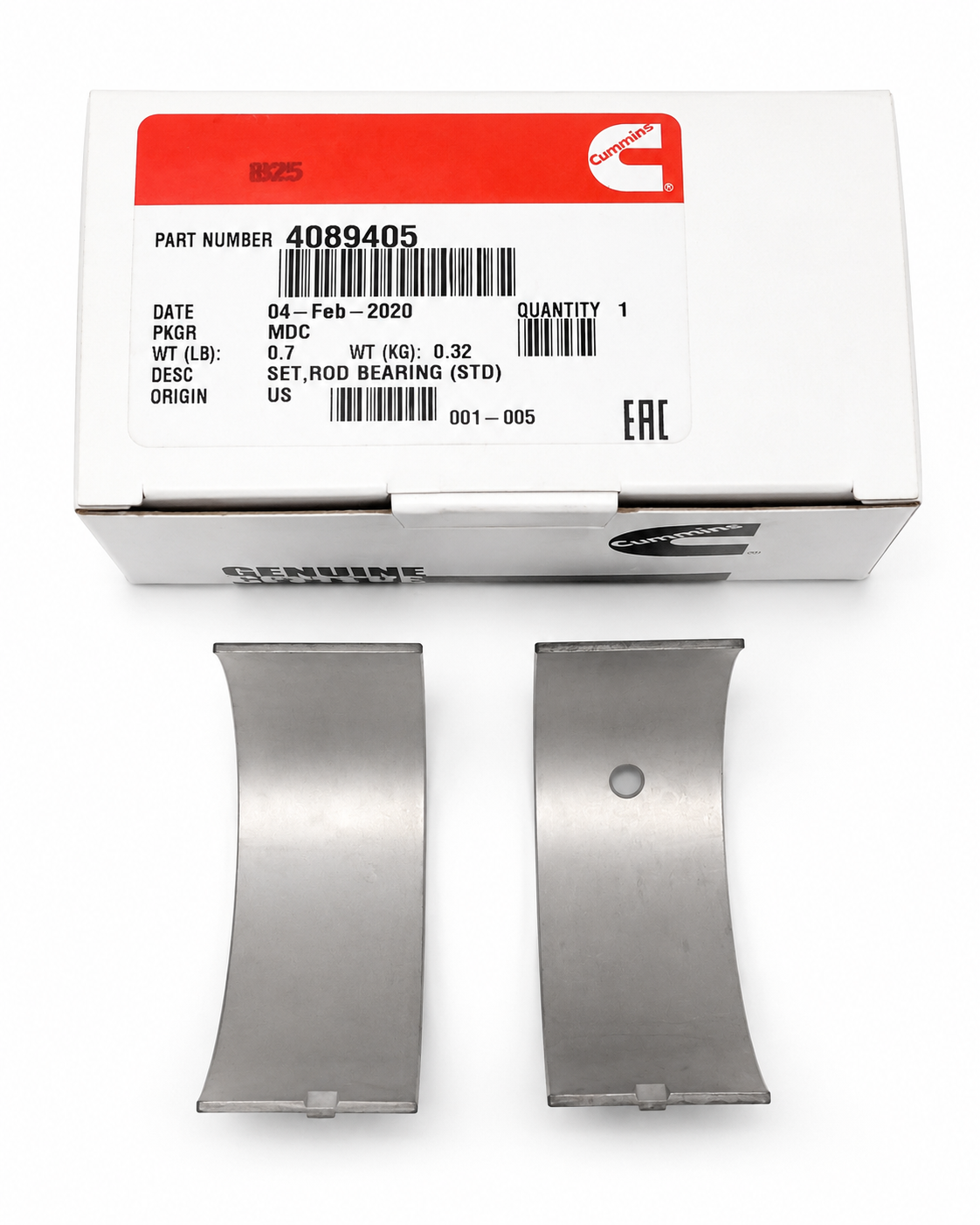 CON ROD BEARING 4089405