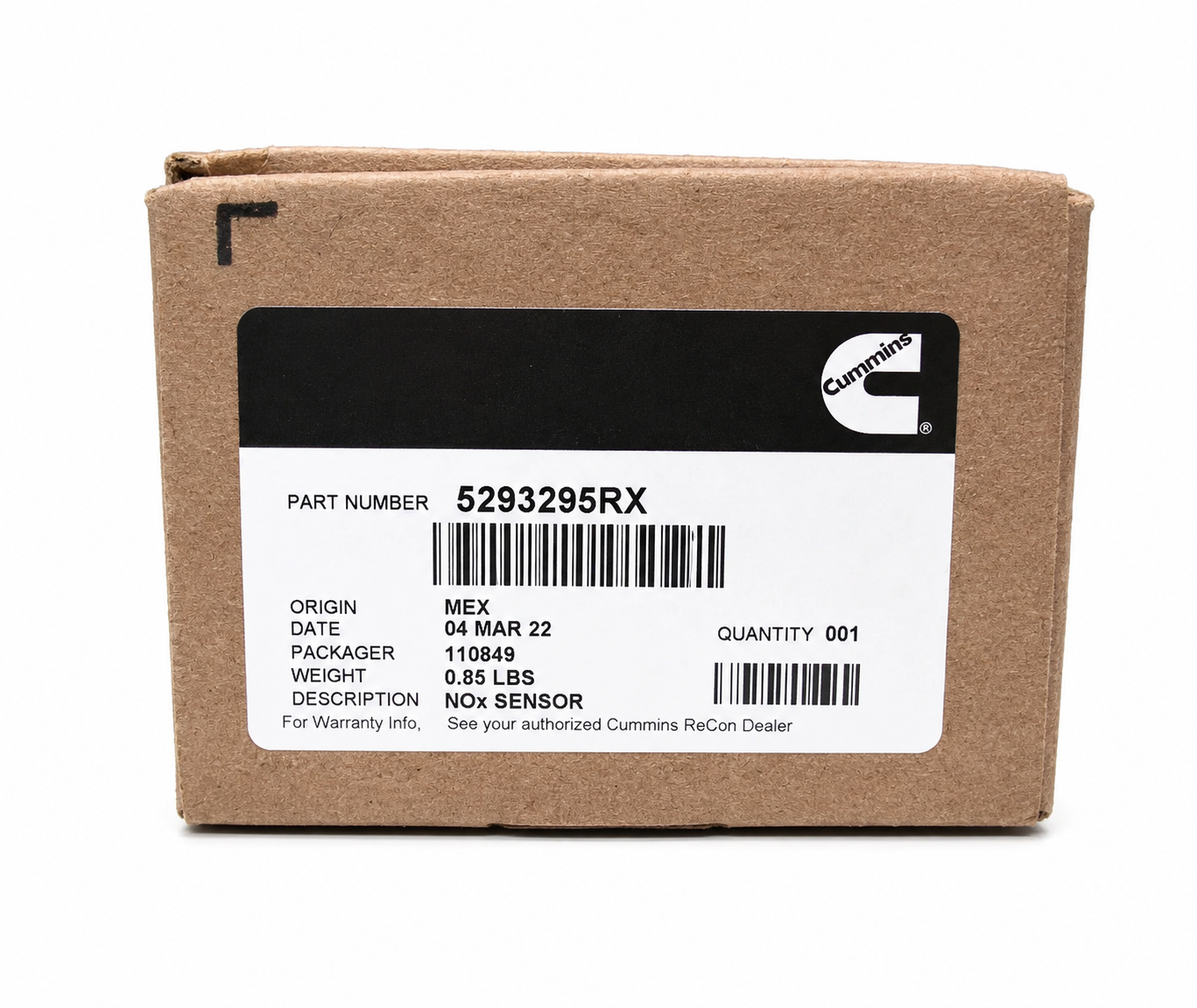 Genuine Cummins Nox Sensor 5293295RX