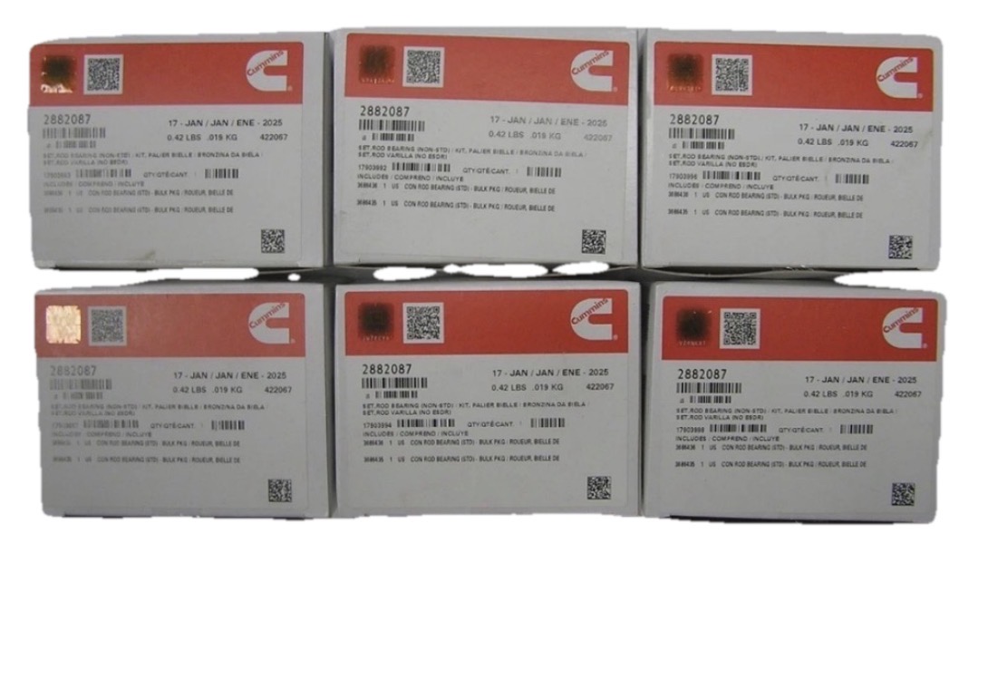 CUMMINS 2882087 MAIN ROD BEARING SET OF 6 "NEW" "OEM" "GENUINE